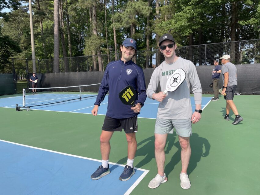 Pickleball with the team